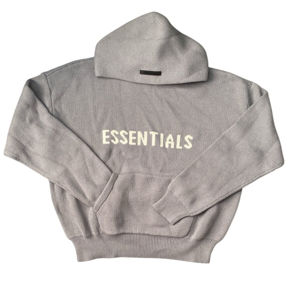 Cement Essentials Fear of God Knit Pullover Hoodie - Picture 3 of 5